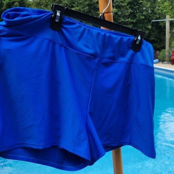 NEW Catalina 2X 18W-20W $39 Royal Blue Swim Shorts Plus Size Pool Chic - Picture 3 of 10